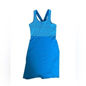 Smartwool Athleisure Loungewear Blue Dress With Criss Cross Back Size XS